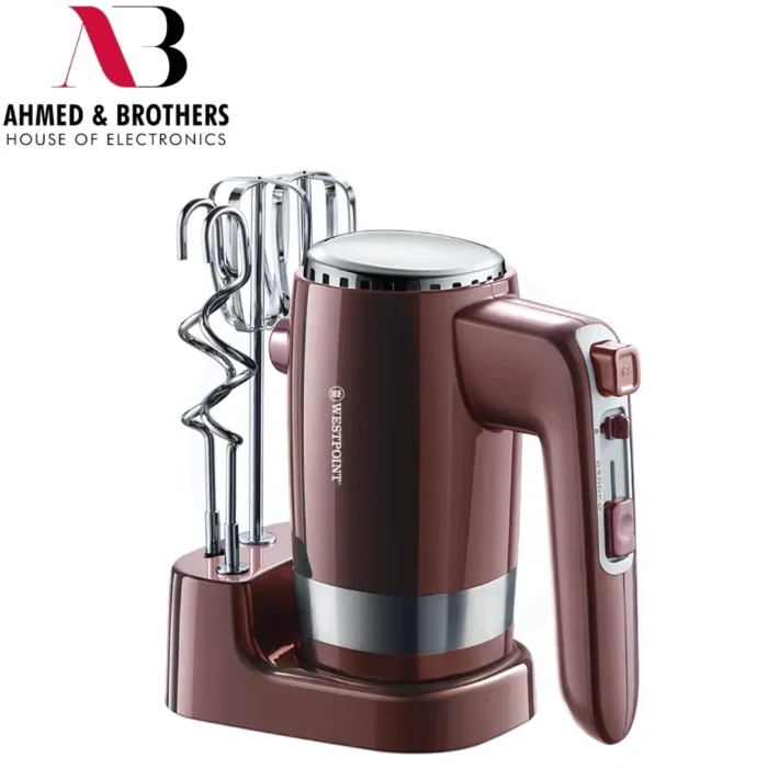 WestPoint Egg beater with stand, 300 watts (Maroon color), WF-9800